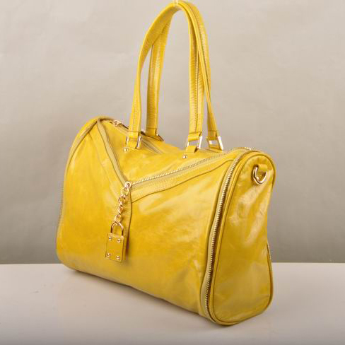 90339 Borse in pelle Miu Miu Tote Olio 90.339 Giallo